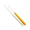 5 Pcs Hair Crochet Hook Bent Latch Hook Crochet Needle Set Tool Knitting Ventilating Needles for Hair Extension 1 Wooden Bent Latch Hook and 4 Size Plastic Latch Hook